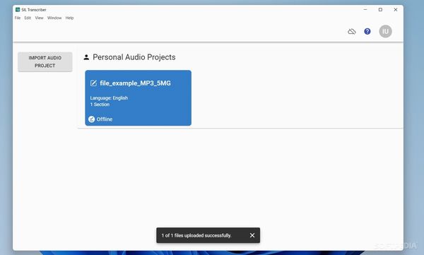 Audio Project Manager