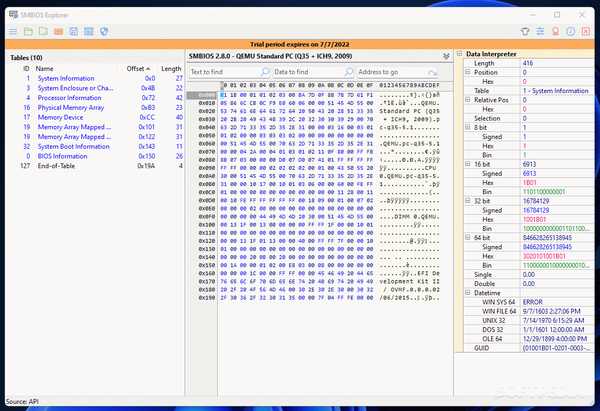 SMBIOS Explorer