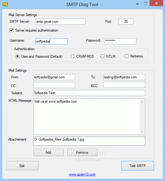 SMTP Diag Tool