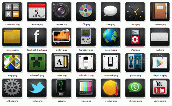 SQ Glow icons