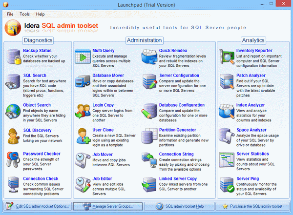 SQL Admin Toolset