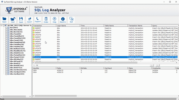 SysTools SQL Log Analyzer