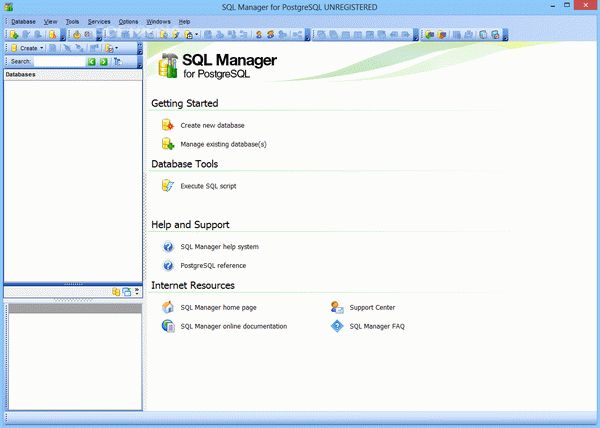 SQL Manager for PostgreSQL Portable