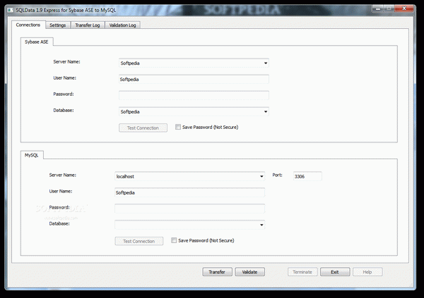 SQLData Express for Sybase ASE to MySQL