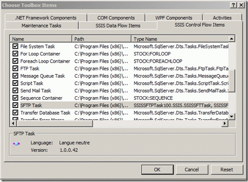 SSIS SFTP Control Flow Component