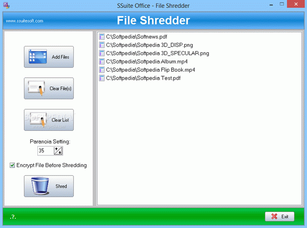 SSuite File Shredder