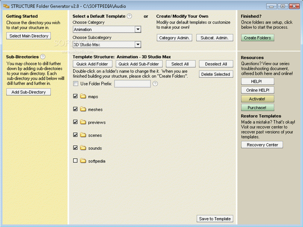 STRUCTURE Folder Generator