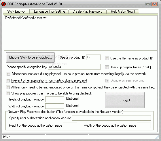SWF Encrypter Advanced Tool