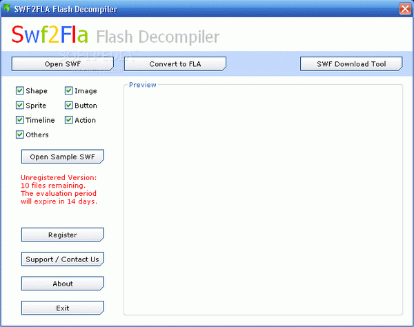 SWF2FLA Flash Decompiler