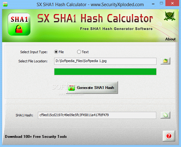 SX SHA1 Hash Calculator