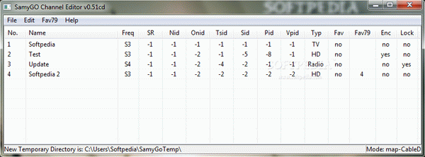 SamyGo Channel Editor