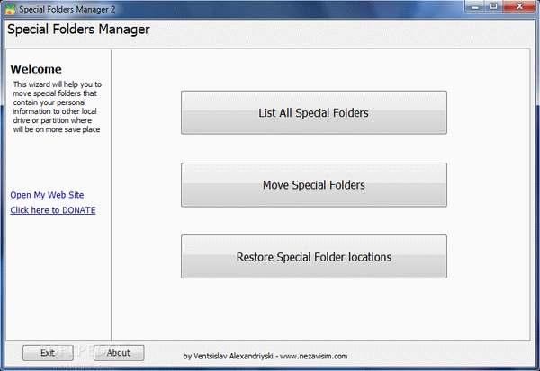 Special Folders Manager (Save Me)