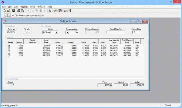 Savings Bond Wizard
