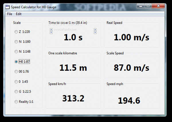 Scale Speed Calculator