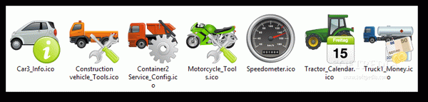 Vector Transport Icons