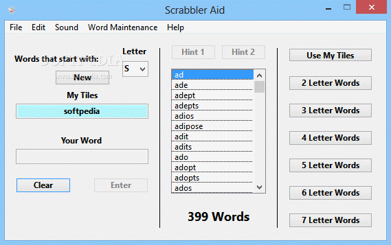 Scrabbler Aid