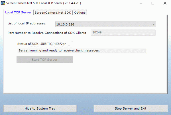 ScreenCamera.Net SDK