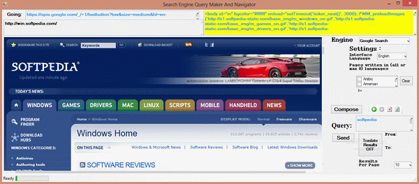 Search Engine Query Maker And Navigator