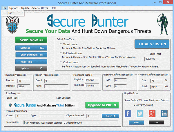 Secure Hunter Anti-Malware Professional