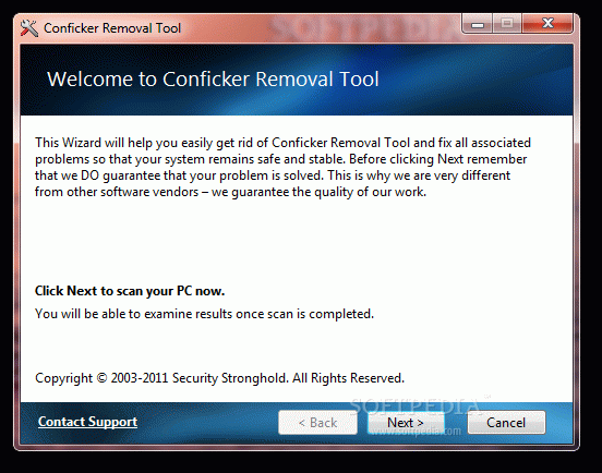 Conficker Removal Tool