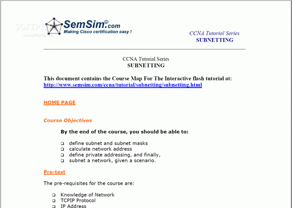 SemSim CCNA Subnetting Tutorial