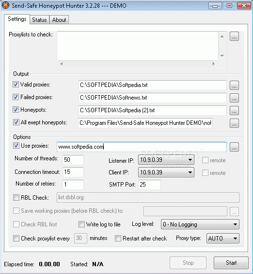 Send-Safe Honeypot Hunter