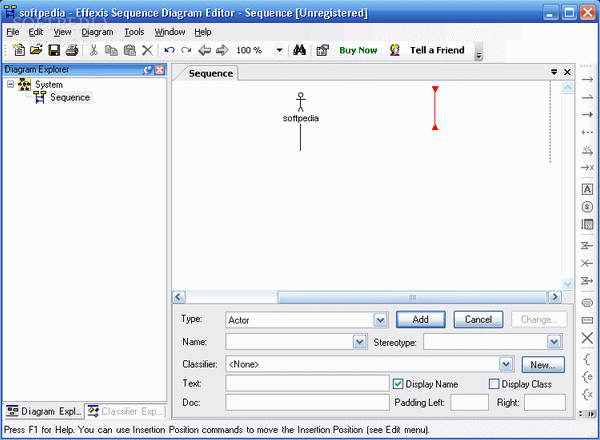 Sequence Diagram Editor