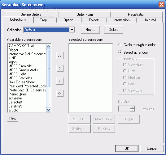 Serandom Screensaver Manager