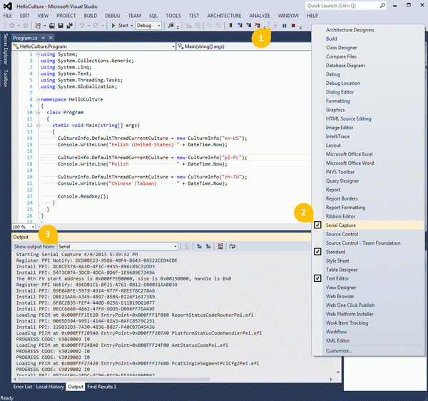 Serial Capture for Visual Studio