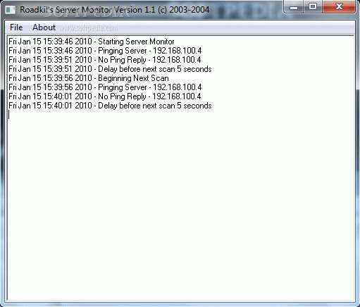 Roadkil's Server Monitor