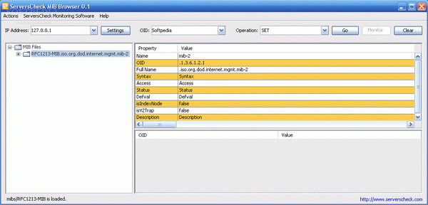 ServersCheck MIB Browser