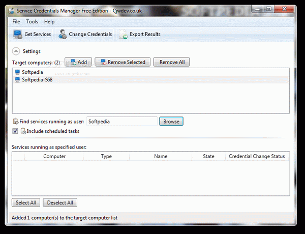 Service Credentials Manager Free Edition