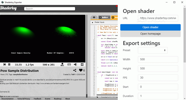 Shadertoy Exporter