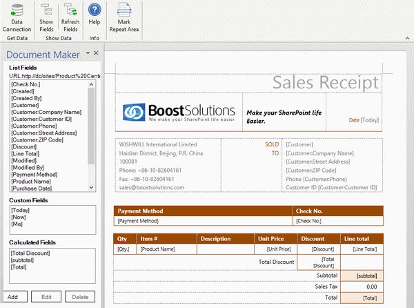 SharePoint Document Maker