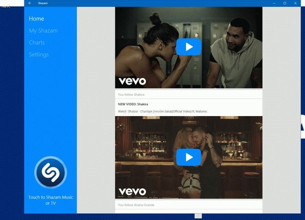 Shazam for Windows 8 and 10