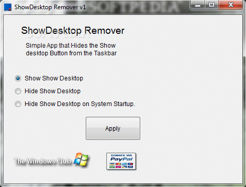 ShowDesktop Remover