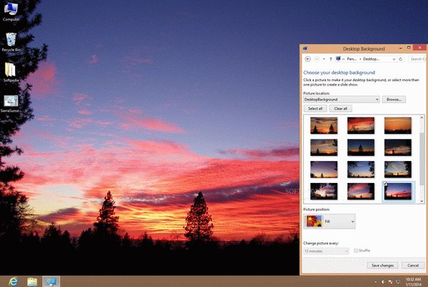 Sierra Sunsets Theme