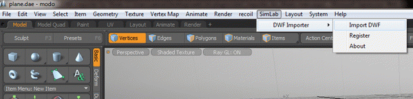SimLab DWF Importer for Modo