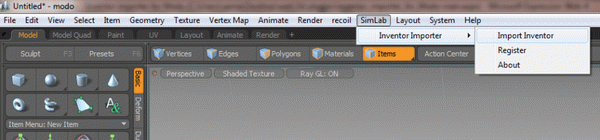SimLab Inventor Importer for Modo