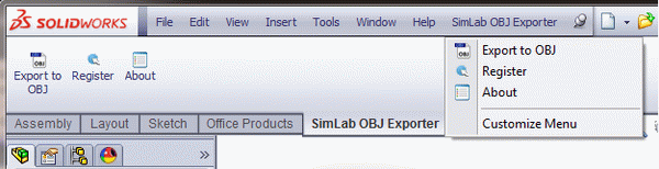 SimLab OBJ Exporter for SolidWorks