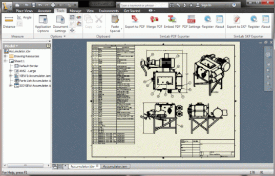 SimLab PDF Exporter for Inventor