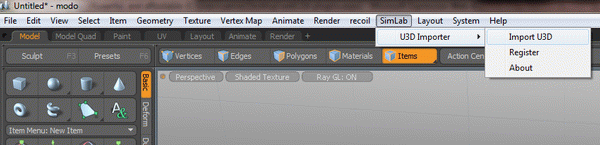 SimLab U3D Importer for Modo