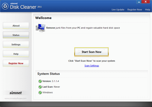 Simnet Disk Cleaner 2011 [DISCOUNT: 60% OFF!]