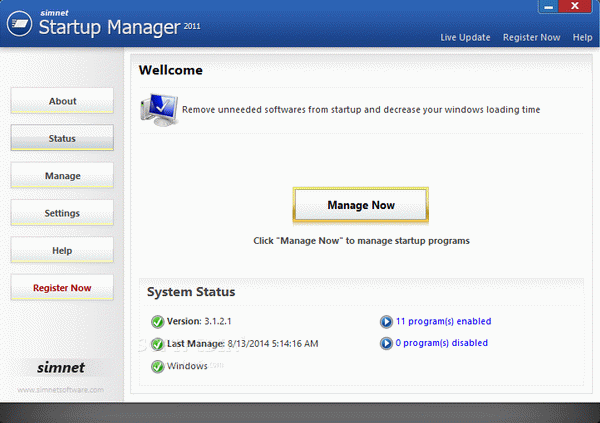 Simnet Startup Manager [DISCOUNT: 60% OFF!]