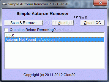 Simple Autorun Remover
