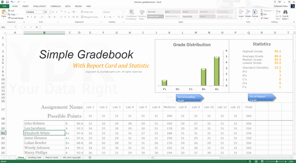 Simple Gradebook