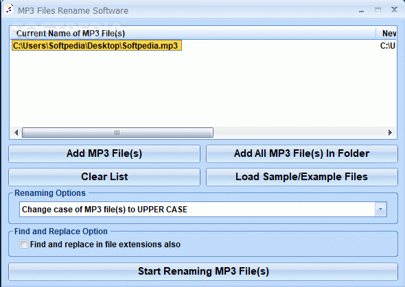 MP3 Files Rename Software