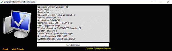 Simple System Information Checker