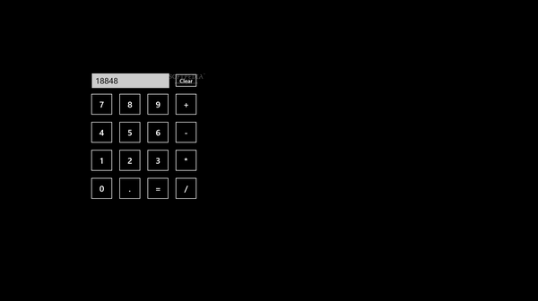 Simple Touch Calculator