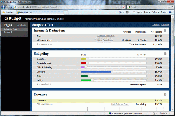 dsBudget (formerly SimpleD Budget)